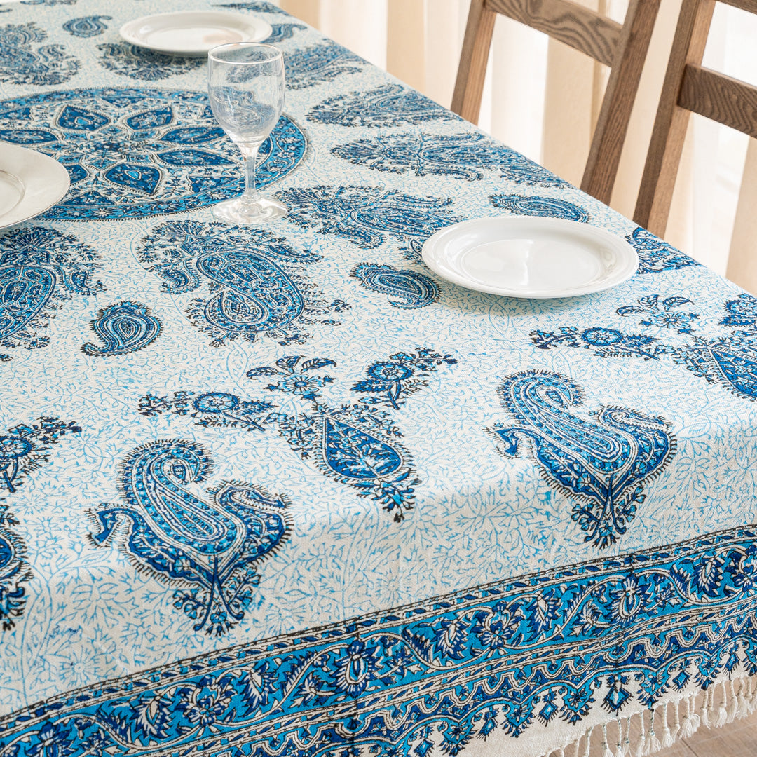 ペルシャ更紗マルチクロス ペルシャ更紗 130×200cm 中心柄 ブルー マルチカバー – Persiadirect