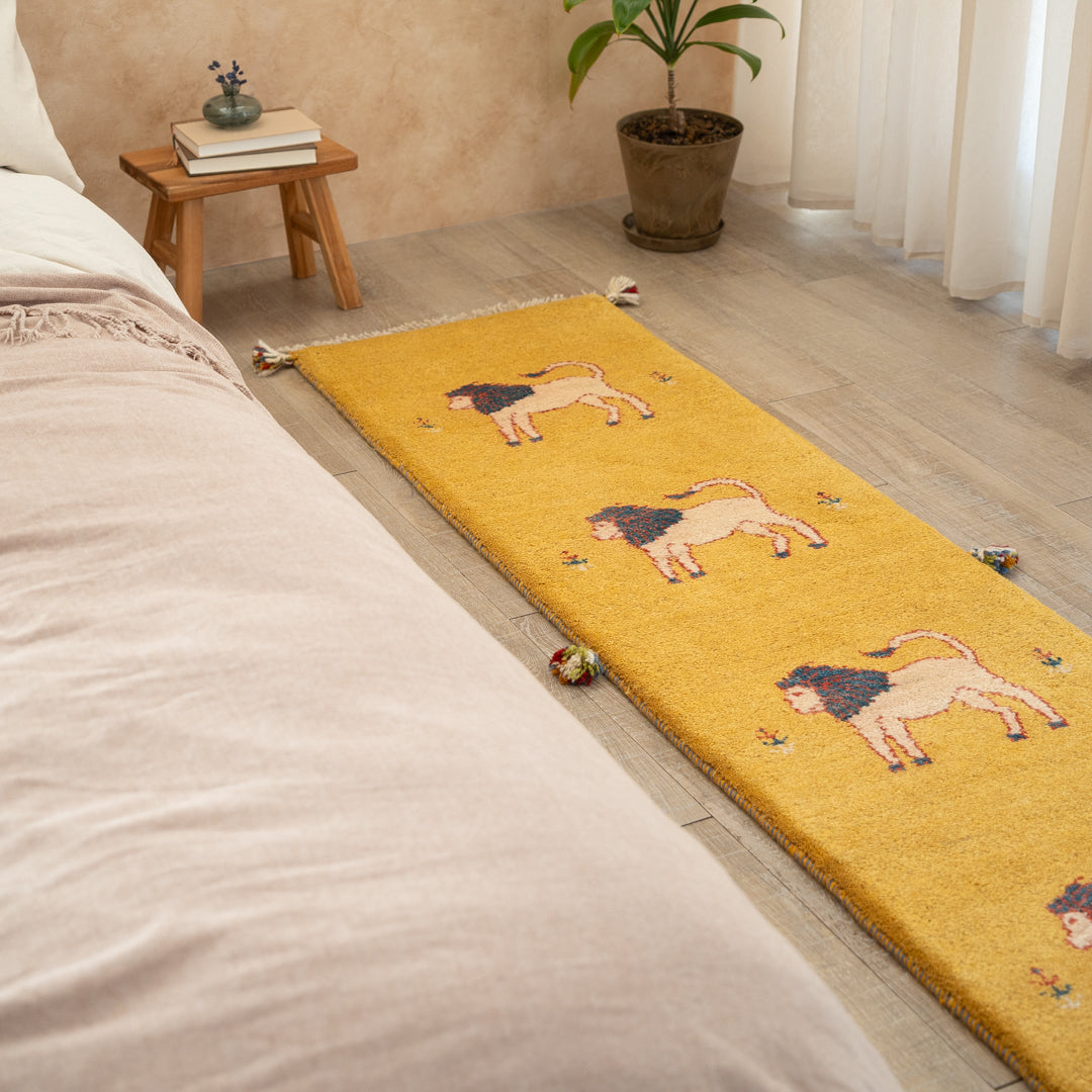 BORZU ボルズー ペルシャ手織りギャッベ ランナー（長細）サイズ