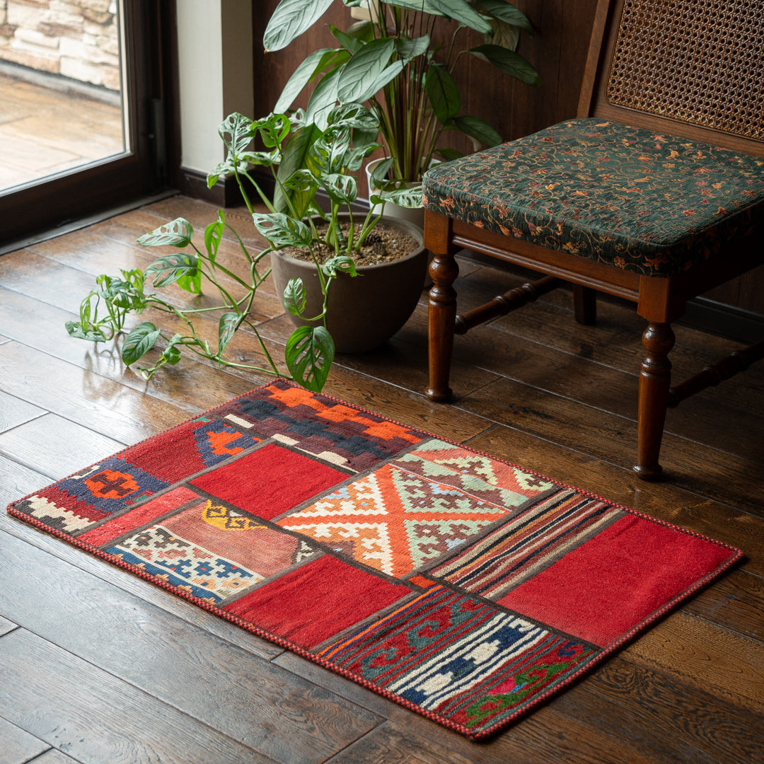 ペルシャ手織りキリム ウール 玄関マット 61×89cm – Persiadirect
