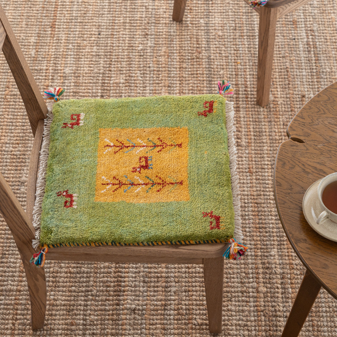 ギャッベ ペルシャ手織り絨毯 座布団 41×42cm – Persiadirect