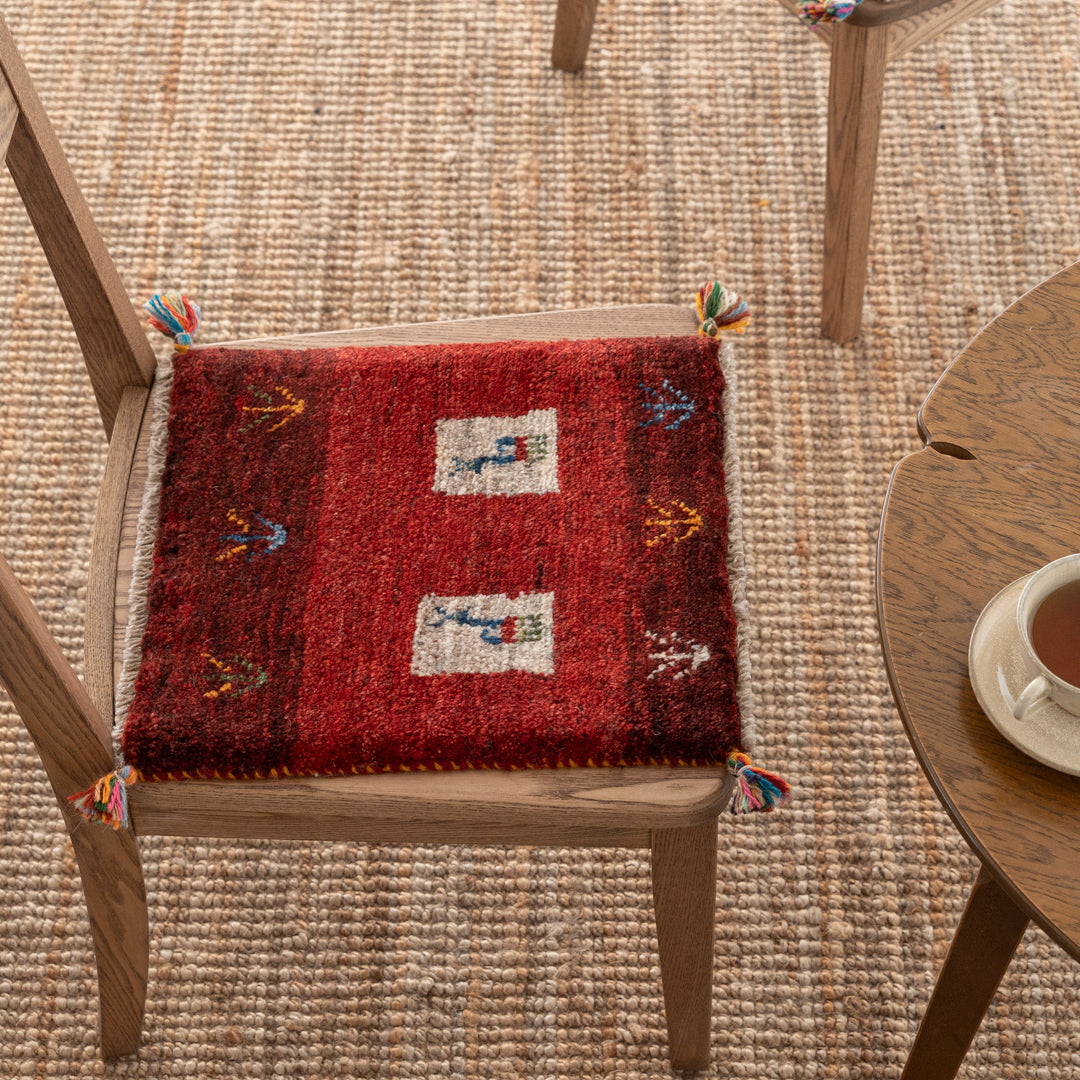 ギャッベ ペルシャ手織り絨毯 座布団 38×41cm – Persiadirect