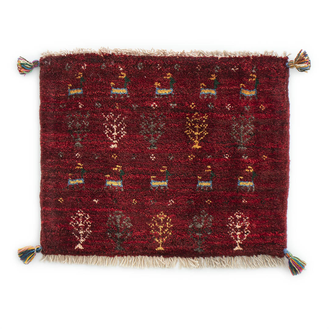 ギャッベ ペルシャ絨毯 55x43cm ギャベ 玄関マット 手織り ラグ 絨毯 ☆ペルシャ手織りギャッベ 玄関マットLサイズ 8 | 三越伊勢丹