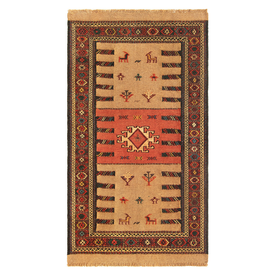 ペルシャ手織りキリム ウール ラグ ホラサン 105×185cm – Persiadirect