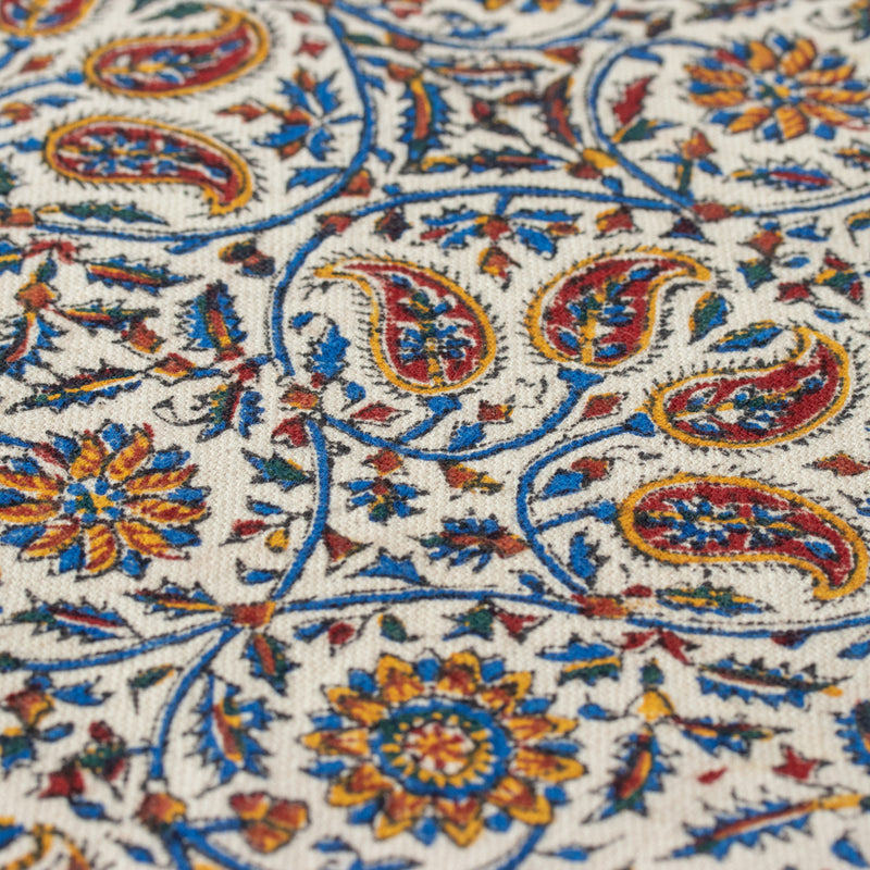 ペルシャ更紗　約100×150cm　総柄　ブラウン