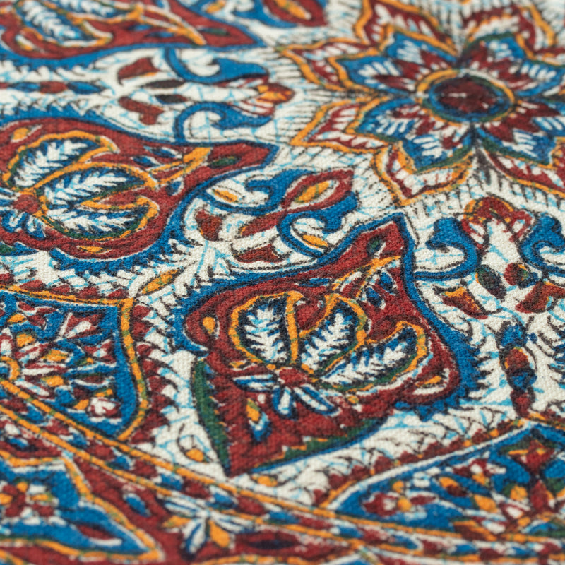 ペルシャ更紗　約100×150cm　中心柄　ブラウン