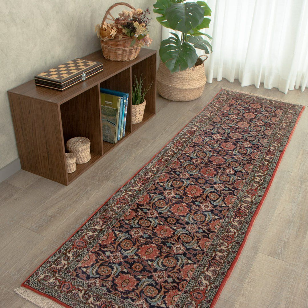 ルードバー産 ペルシャ絨毯 ランナー 406×79cm ペルシャ絨毯 (カーシャーン) 100×67cm（FS-70066） – ギャッベ