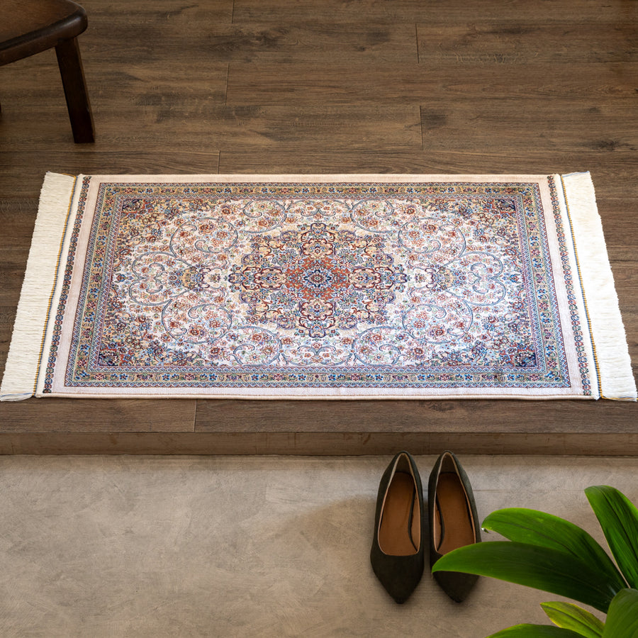 バンブーシルク絨毯　レッド色　149×226cm バンブーシルク絨毯 レッド色 149×226cm