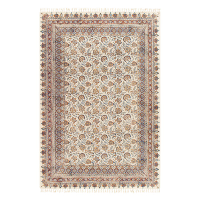 ペルシャ更紗　約130×200cm　総柄　ブラウン