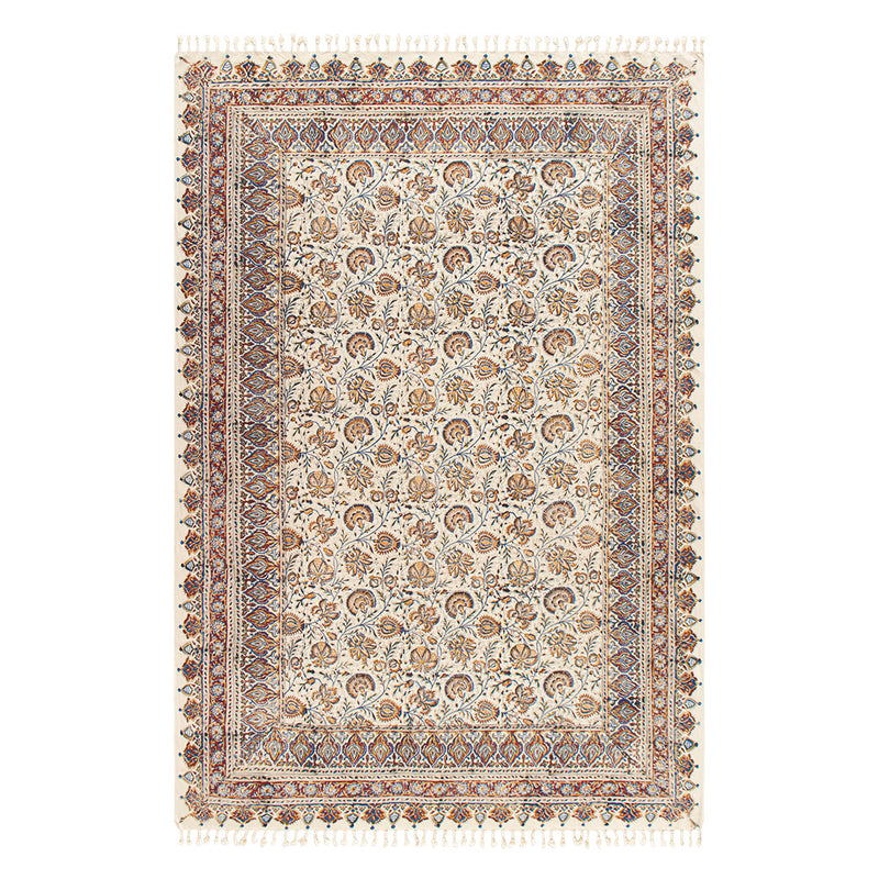 ペルシャ更紗　約130×200cm　総柄　ブラウン