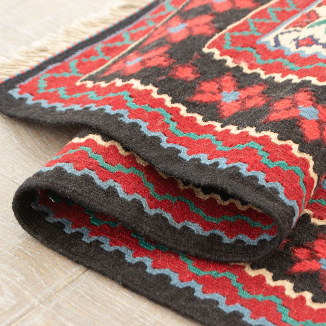 ペルシャ手織りキリム ウール ラグ ビージャール 115×168cm – Persiadirect