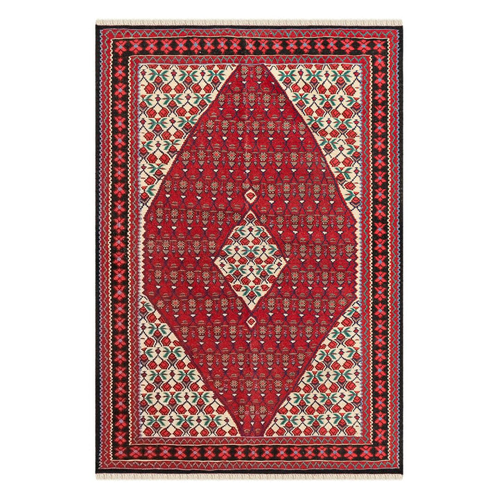 ペルシャ手織りキリム ウール ラグ ビージャール 115×168cm – Persiadirect