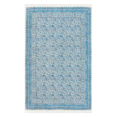 ペルシャ更紗　約150×240cm　総柄　ブルー