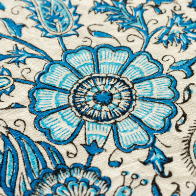 ペルシャ更紗　約150×240cm　総柄　ブルー