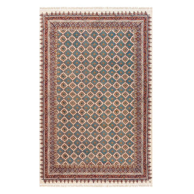 ペルシャ更紗　約150×240cm　総柄　ブラウン