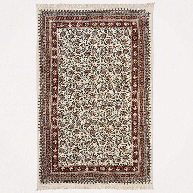 ペルシャ更紗　約150×240cm　総柄　ブラウン