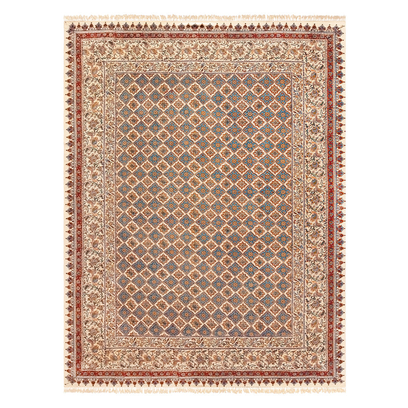 ペルシャ更紗　約220×280cm　総柄　ブラウン