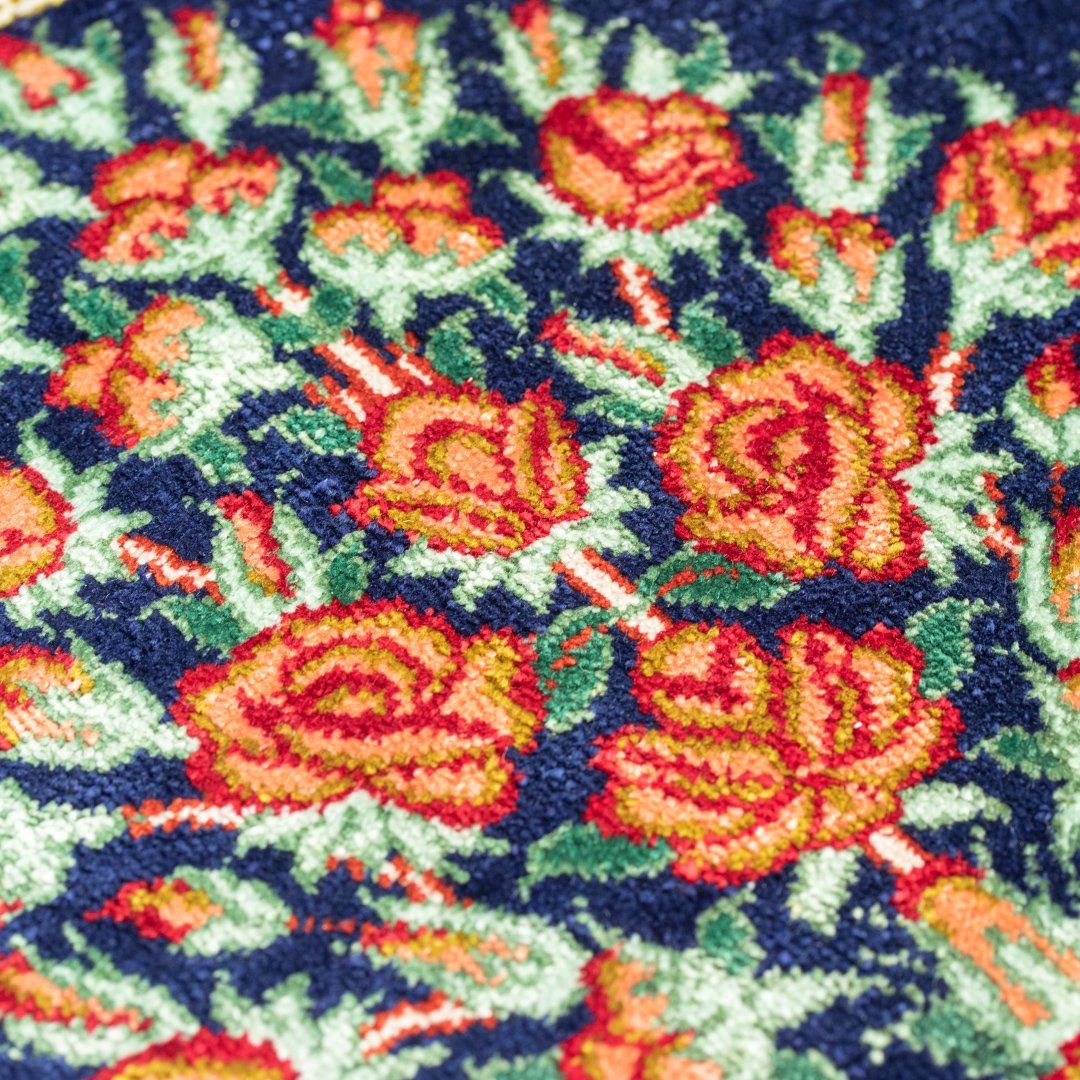 ペルシャ手織り絨毯 シルク ミニ絨毯 クム 25×40cm – Persiadirect