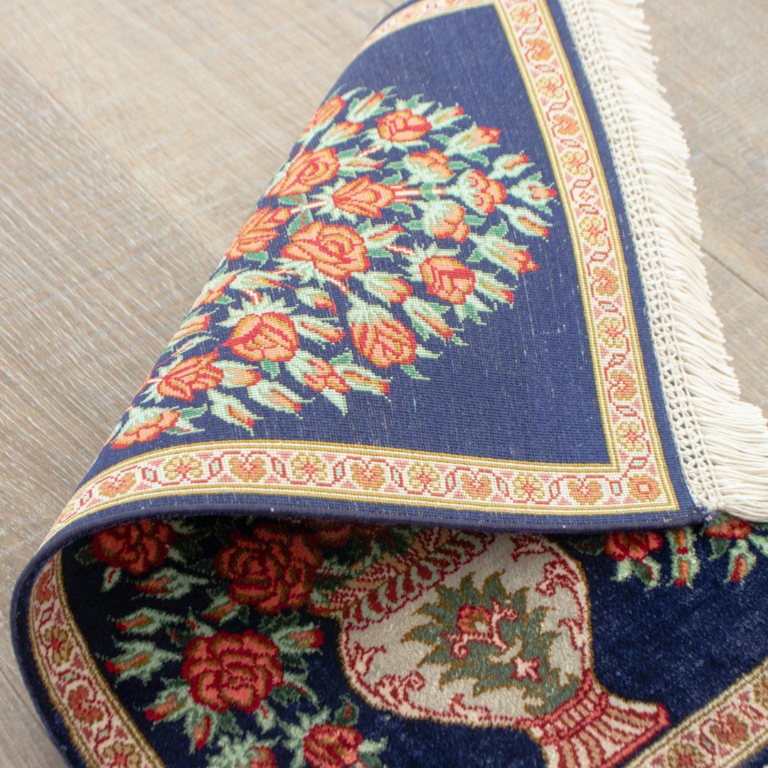 ペルシャ手織り絨毯 シルク ミニ絨毯 クム 25×40cm – Persiadirect