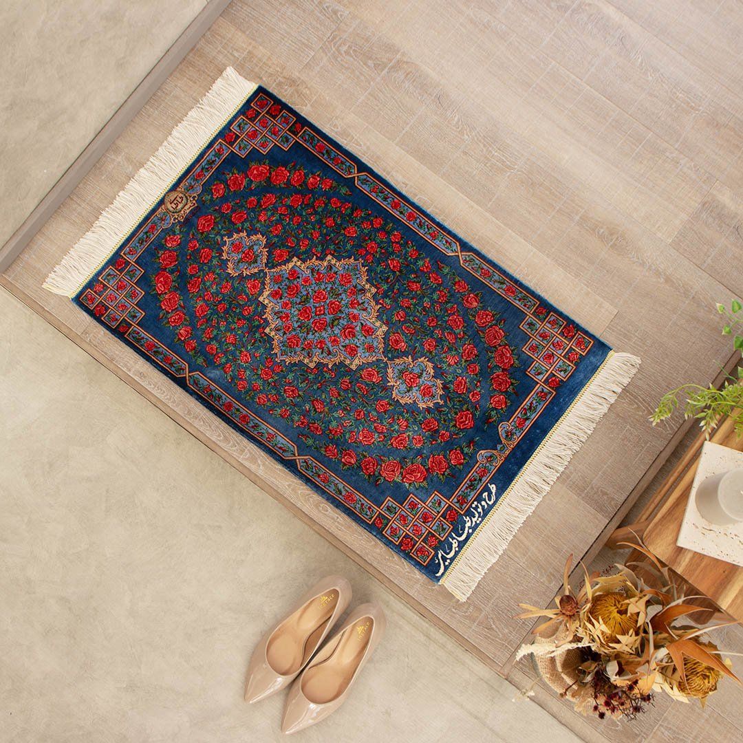 ペルシャ手織り絨毯 シルク 玄関マット クム 51×77cm – Persiadirect ペルシャ手織り絨毯 シルク 玄関マット クム 51×77cm – Persiadirect