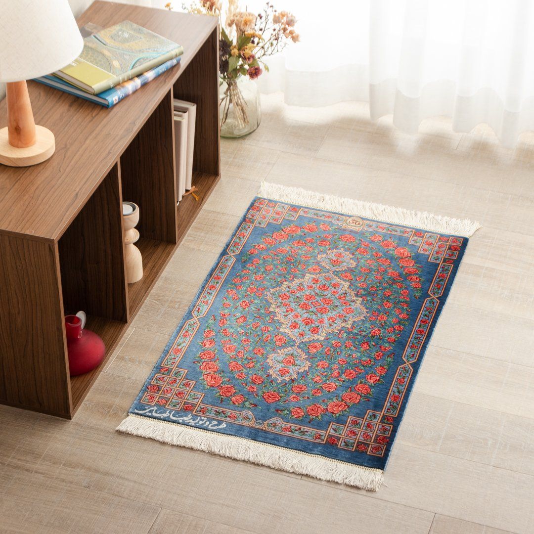 ペルシャ手織り絨毯 シルク 玄関マット クム 51×77cm – Persiadirect ペルシャ手織り絨毯 シルク 玄関マット クム 51×77cm – Persiadirect