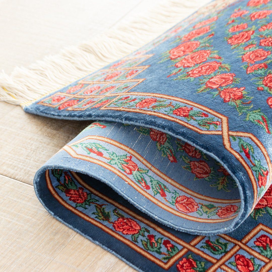 ペルシャ手織り絨毯 シルク 玄関マット クム 51×77cm – Persiadirect ペルシャ手織り絨毯 シルク 玄関マット クム 51×77cm – Persiadirect
