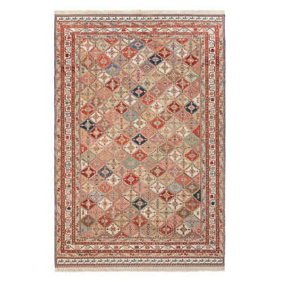 ペルシャ手織りキリム　シルク　ラグ　シルジャン　131×190cm