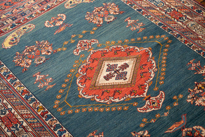 ペルシャ手織りキリム　ウール　ラグ　シルジャン　135×228cm