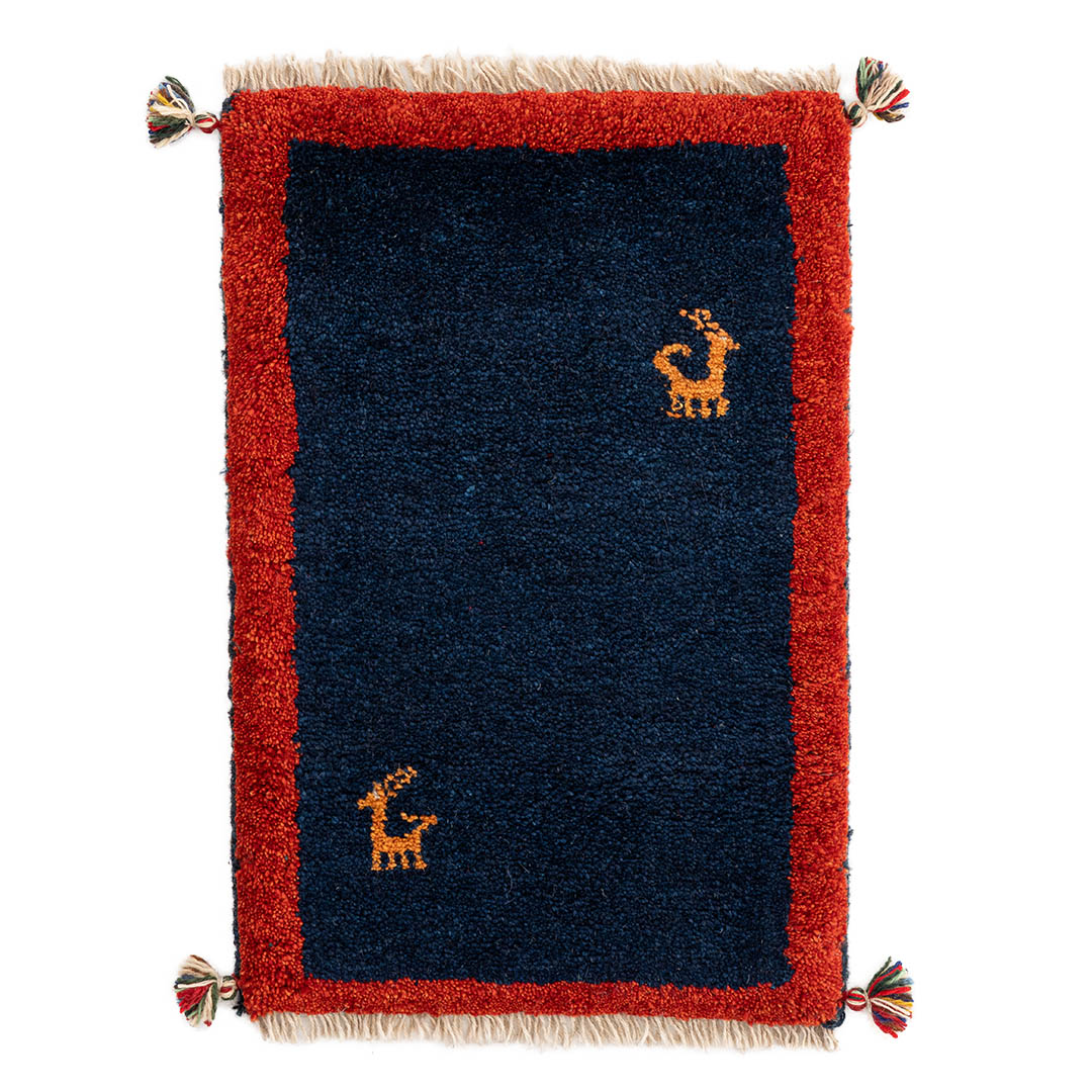 M2359 ペルシャ手織りギャッベ ミニギャッベ（玄関マット等