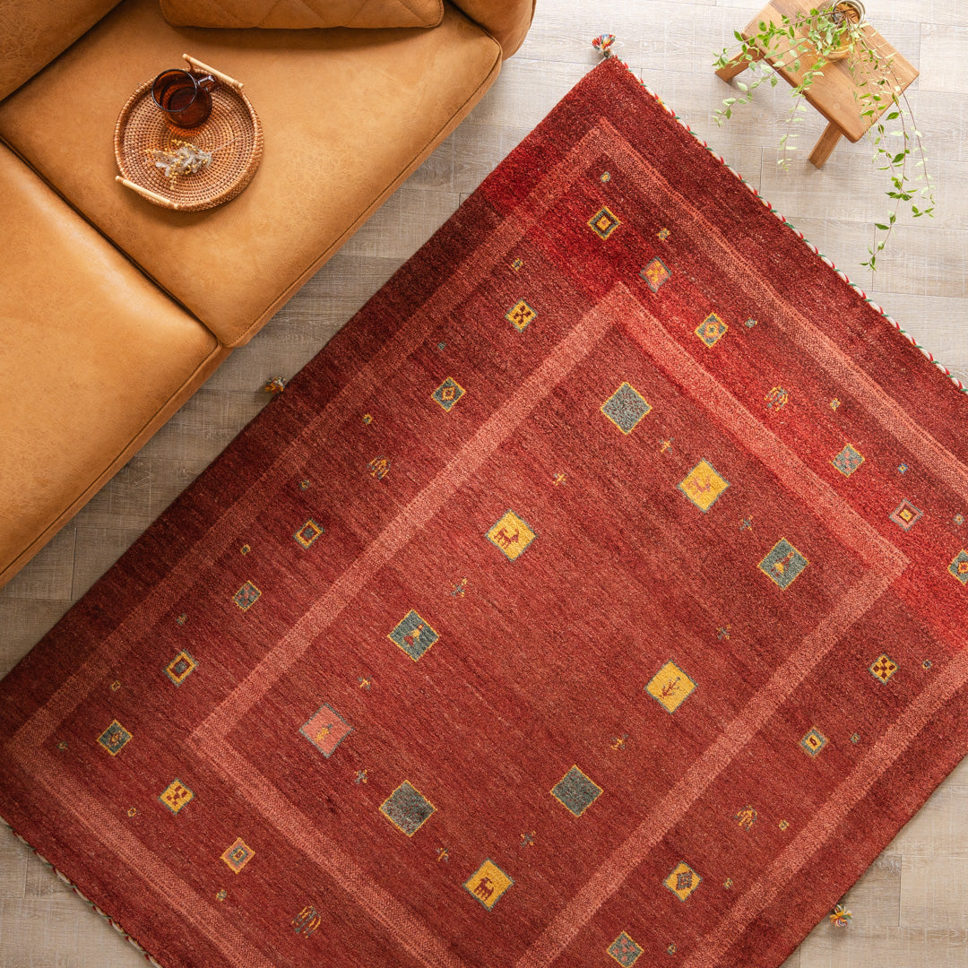 SHAM シャム ギャッベ ラグMサイズ – Persiadirect