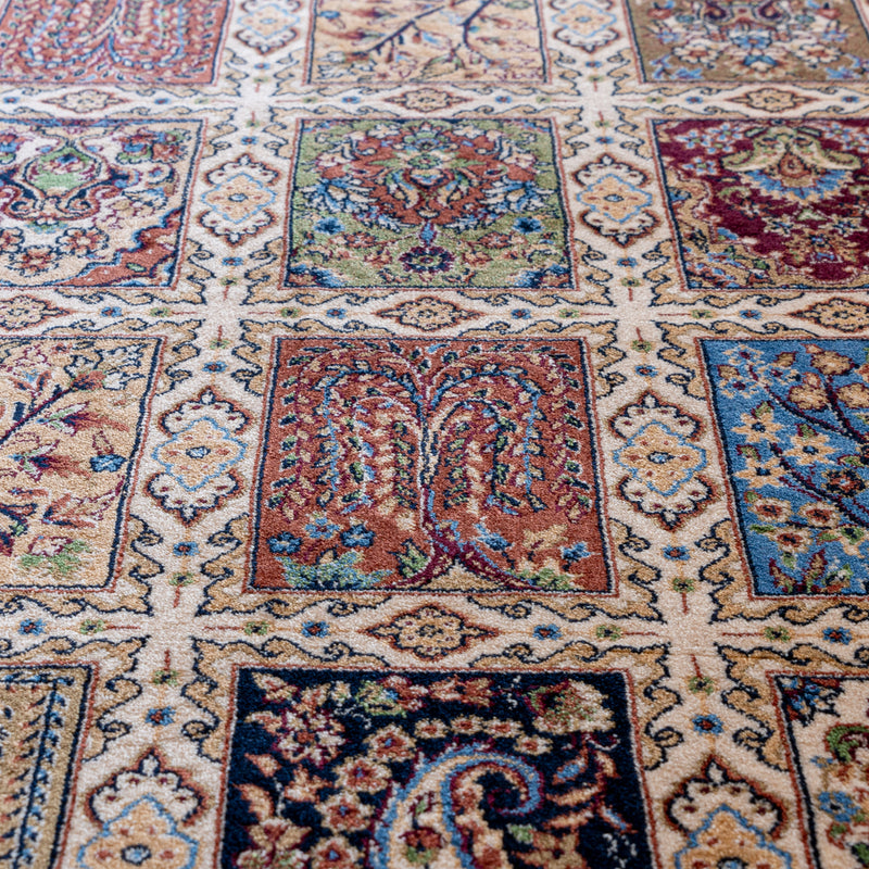 ペルシャ絨毯（機械織り） バンブーシルク 約80×120cm 玄関マットサイズ