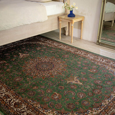 DO-2　ペルシャ絨毯（機械織り） バンブーシルク 約150×200cm ラグサイズ