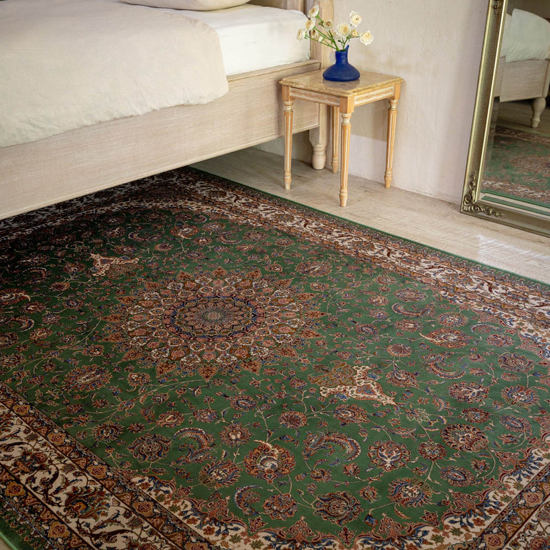 DO-2　ペルシャ絨毯（機械織り） バンブーシルク 約150×200cm ラグサイズ