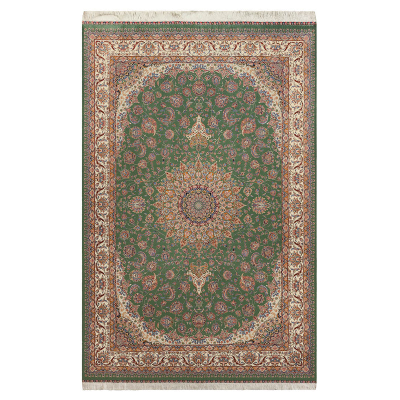 DO-2　ペルシャ絨毯（機械織り） バンブーシルク 約150×200cm ラグサイズ