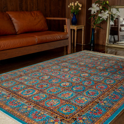 バンブーシルク絨毯　ラグ　132×203cm