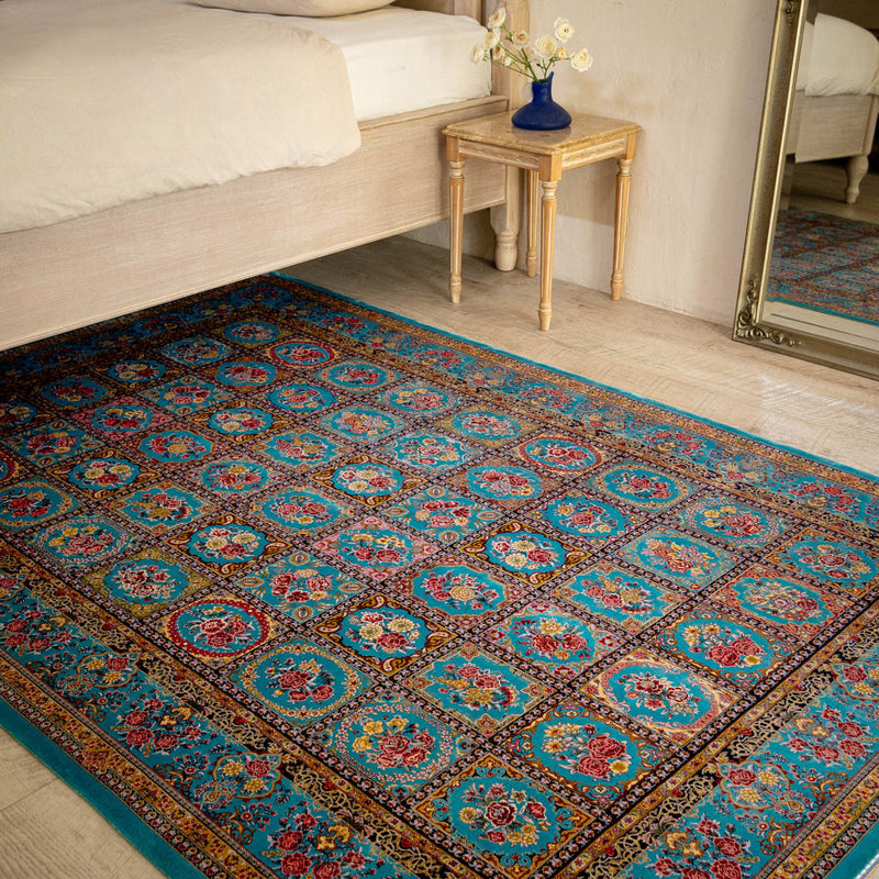 バンブーシルク絨毯　ラグ　132×203cm