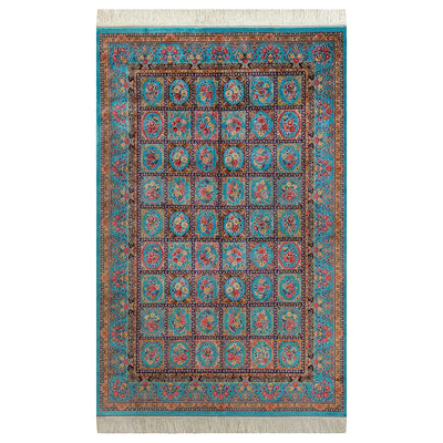 バンブーシルク絨毯　ラグ　132×203cm