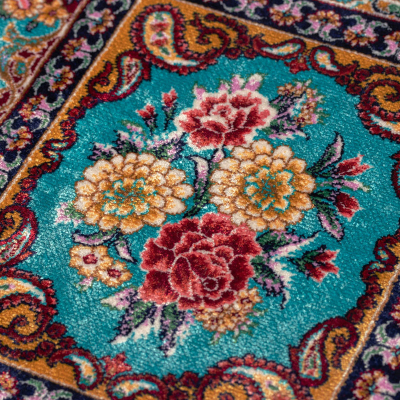 バンブーシルク絨毯　ラグ　132×203cm