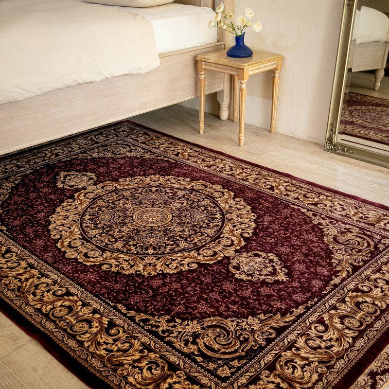 バンブーシルク絨毯　ラグ　132×202cm