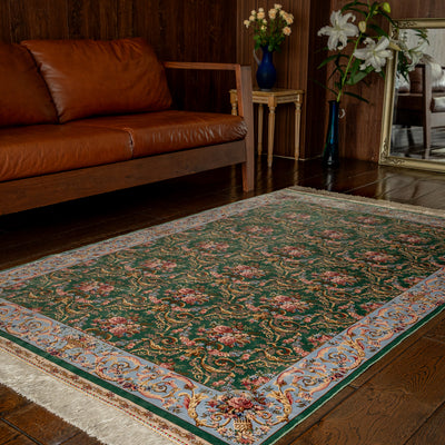 バンブーシルク絨毯　ラグ　113×180cm