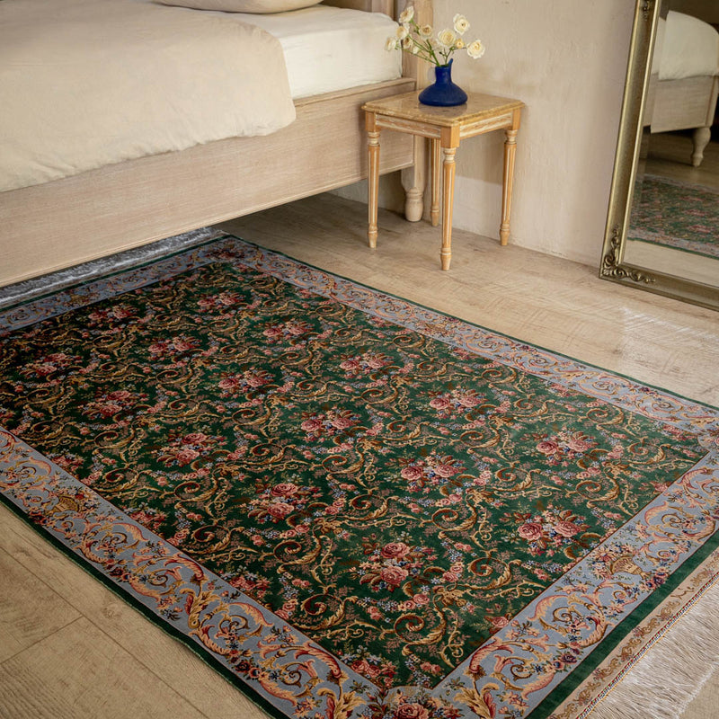 バンブーシルク絨毯　ラグ　113×180cm