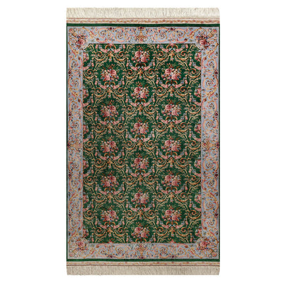 バンブーシルク絨毯　ラグ　113×180cm