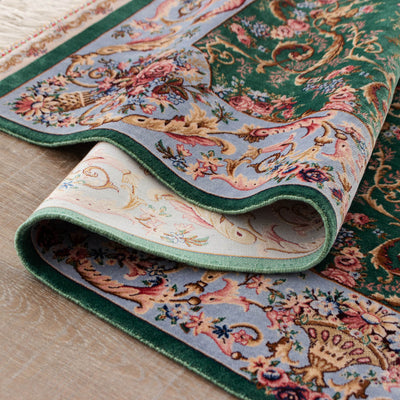 バンブーシルク絨毯　ラグ　113×180cm