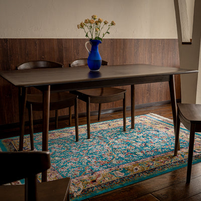 DO-16　ペルシャ絨毯（機械&手織り） バンブーシルク 約150×200cm ラグサイズ