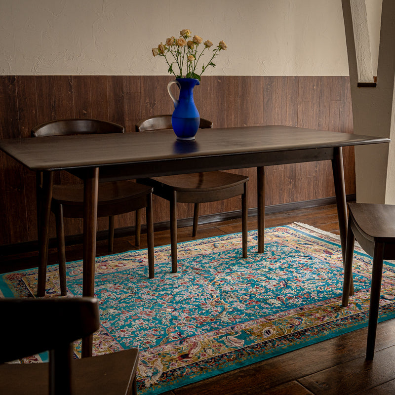 DO-16　ペルシャ絨毯（機械&手織り） バンブーシルク 約150×200cm ラグサイズ