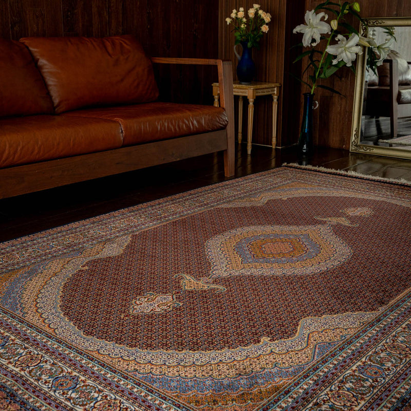 バンブーシルク絨毯　ラグ　148×227cm