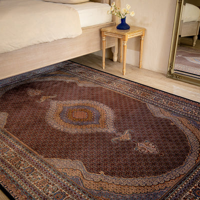 バンブーシルク絨毯　ラグ　148×227cm