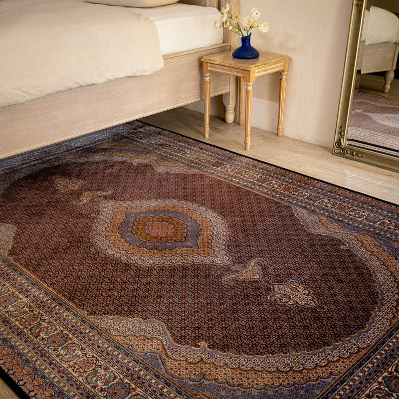 バンブーシルク絨毯　ラグ　148×227cm