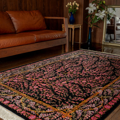 バンブーシルク絨毯　ラグ　132×201cm