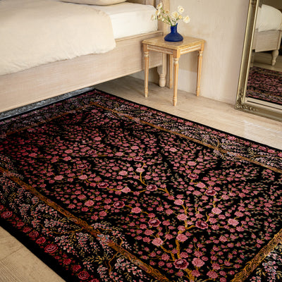 バンブーシルク絨毯　ラグ　132×201cm