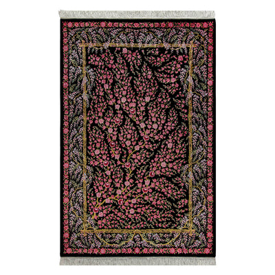 バンブーシルク絨毯　ラグ　132×201cm